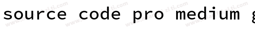 source code pro medium g9字体转换